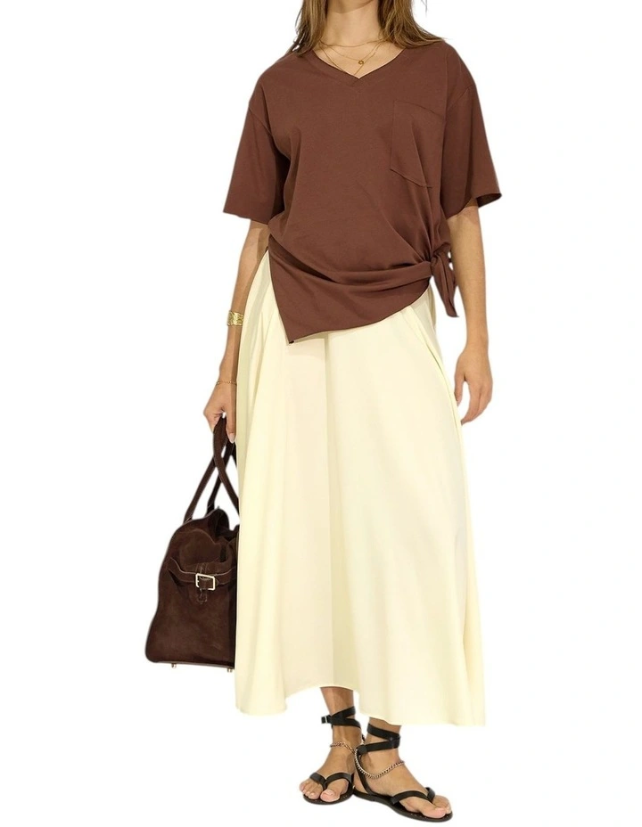 Move with Me Maxi Skirt in Pearl image 5