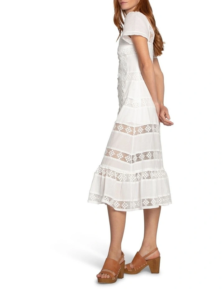 The Wild Rose Hour Lace Dress in White image 2