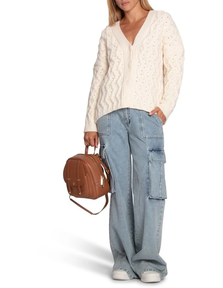 Sugar Plum Chunky Cardigan in Cream image 5