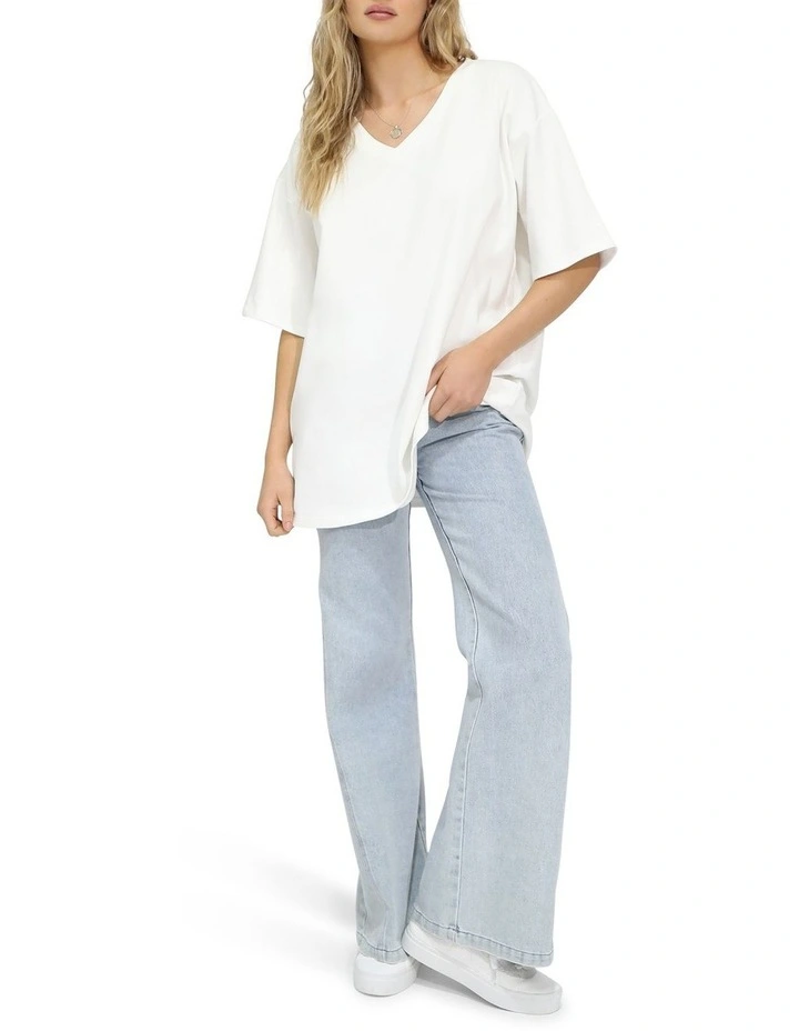 Back To Bloom Oversized T-Shirt in White image 6