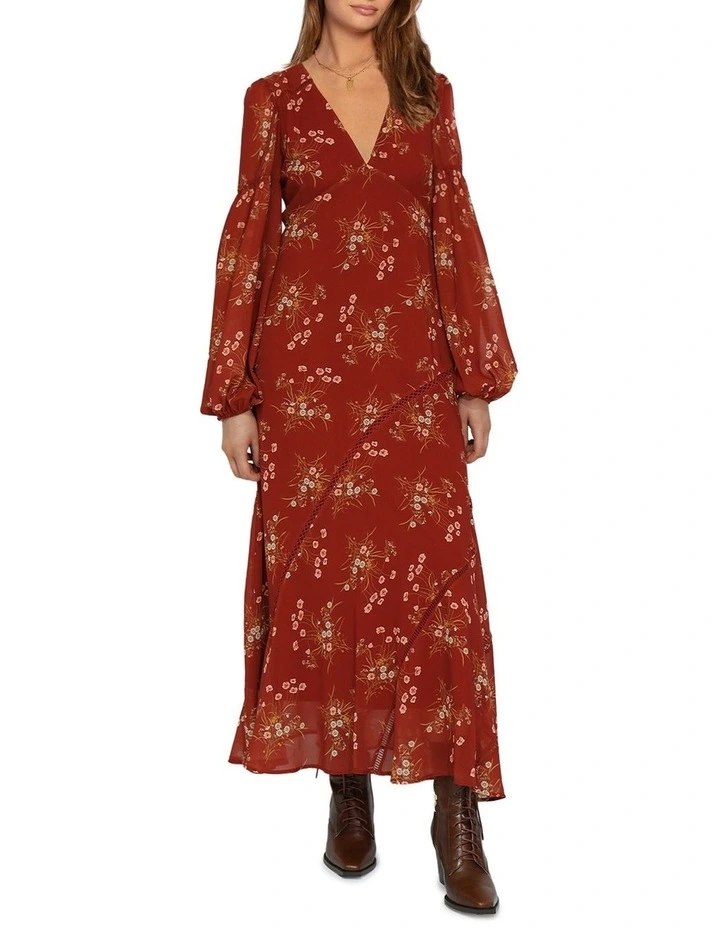 In your Dreams Maxi Dress in Rust image 1