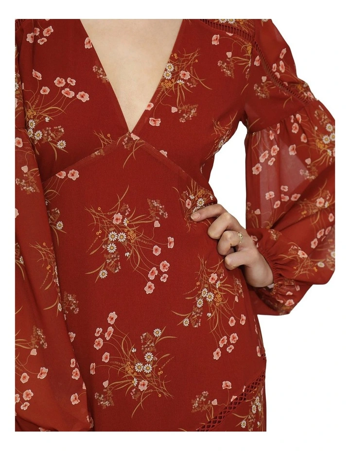 In your Dreams Maxi Dress in Rust image 4