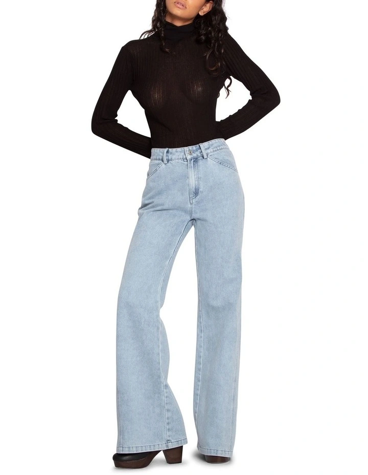 Brooklyn Knitted Turtleneck in Black image 2