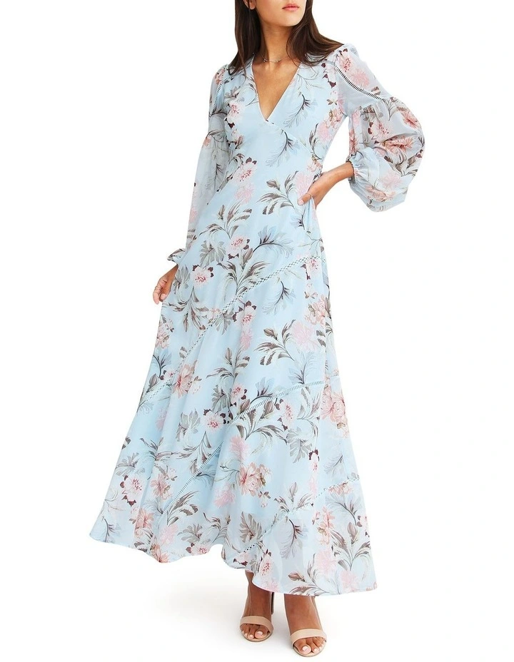 In Your Dreams Maxi Dress in Light Blue image 1