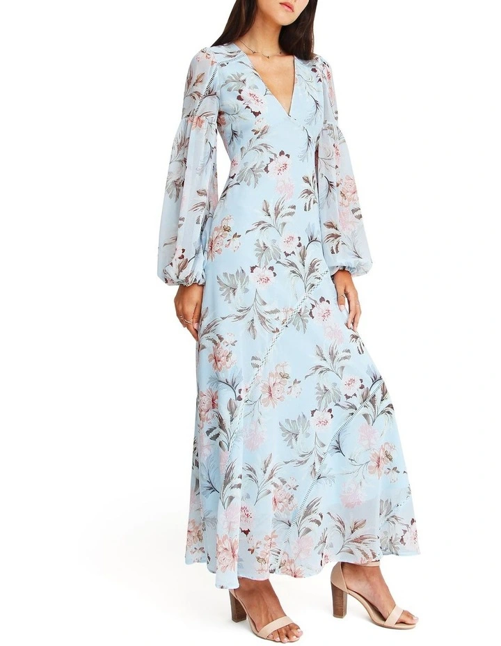 In Your Dreams Maxi Dress in Light Blue image 2