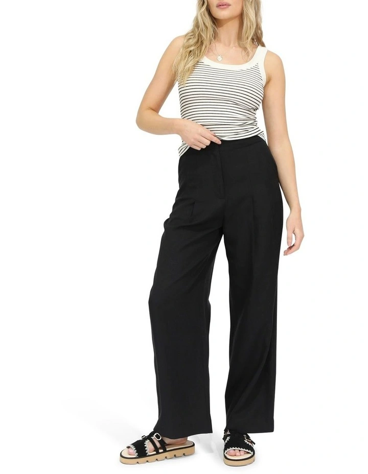Delilah Wide Leg Pants in Black image 2
