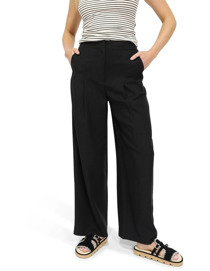 Delilah Wide Leg Pants in Black image 3