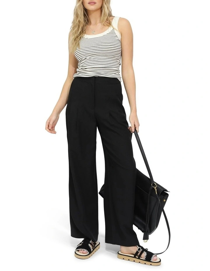 Delilah Wide Leg Pants in Black image 5