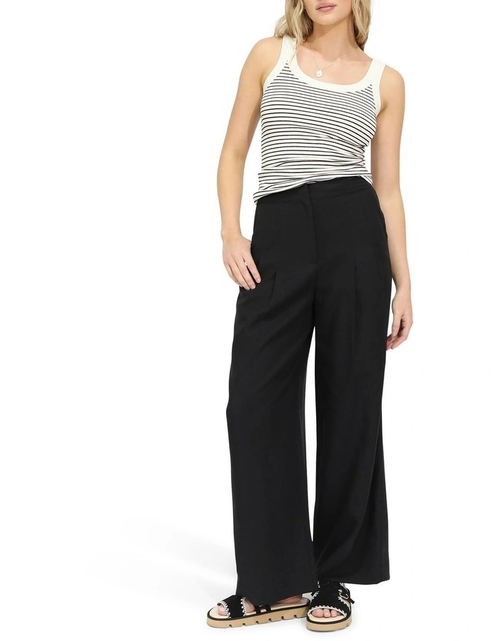 Delilah Wide Leg Pants in Black image 7