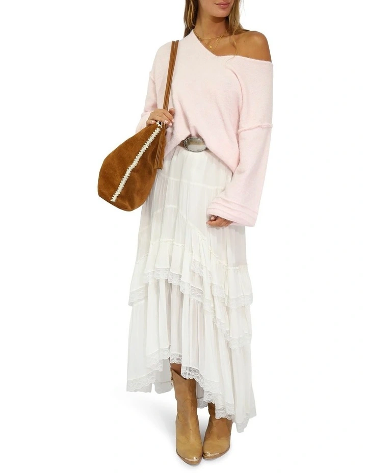 Cloud Kiss Knitted Sweater in Pink image 5