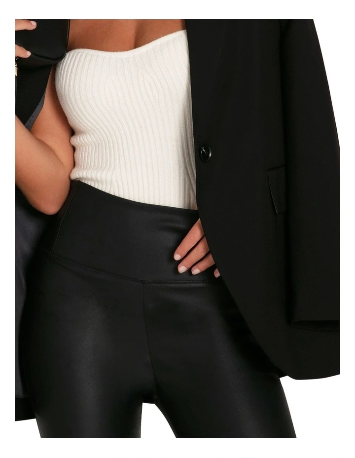 City Slicker Coated Legging in Black image 4