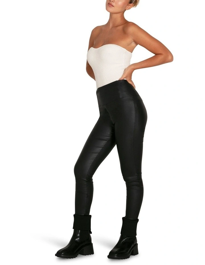 City Slicker Coated Legging in Black image 5