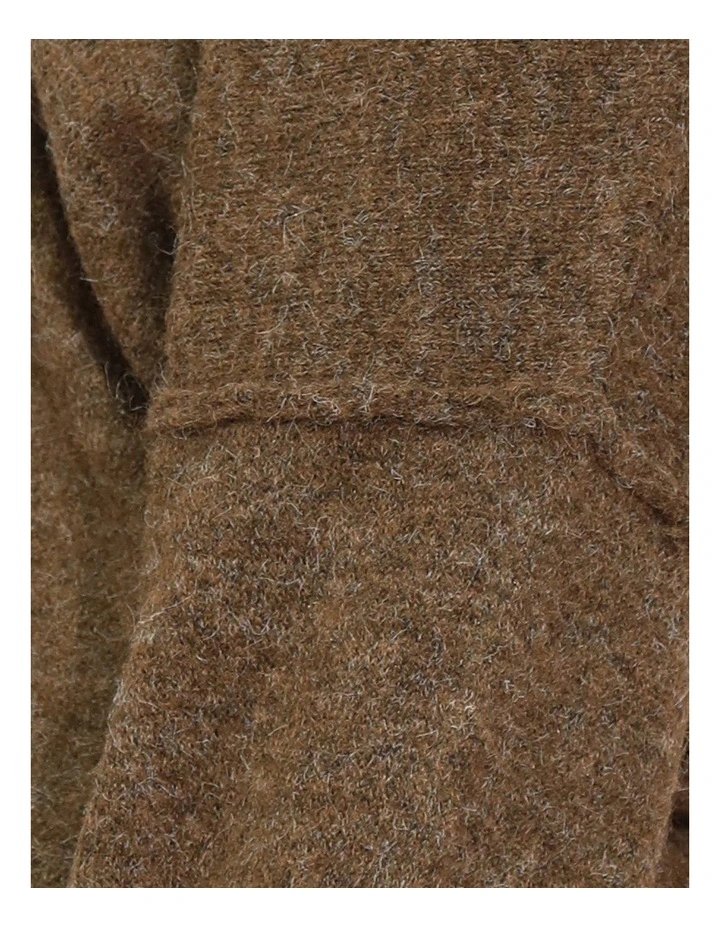 Cloud Kiss Knitted Sweater in Chocolate image 6