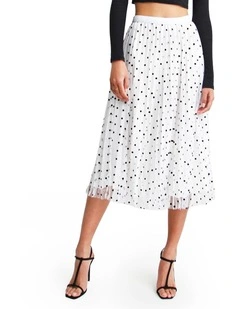 Mixed Feeling Reversible Skirt in White