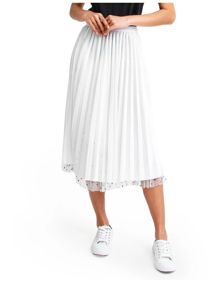 Mixed Feeling Reversible Skirt in White image 2