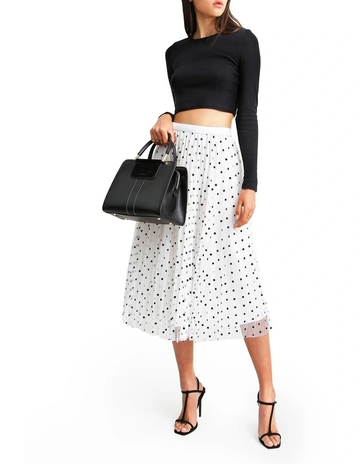 Mixed Feeling Reversible Skirt in White image 3