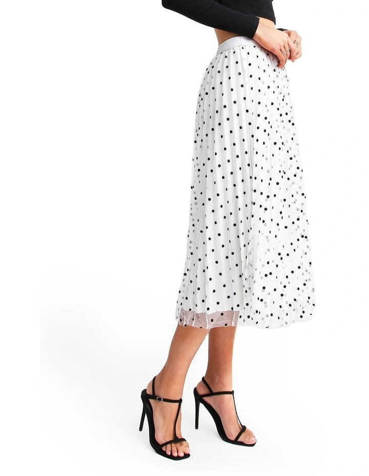 Mixed Feeling Reversible Skirt in White image 6
