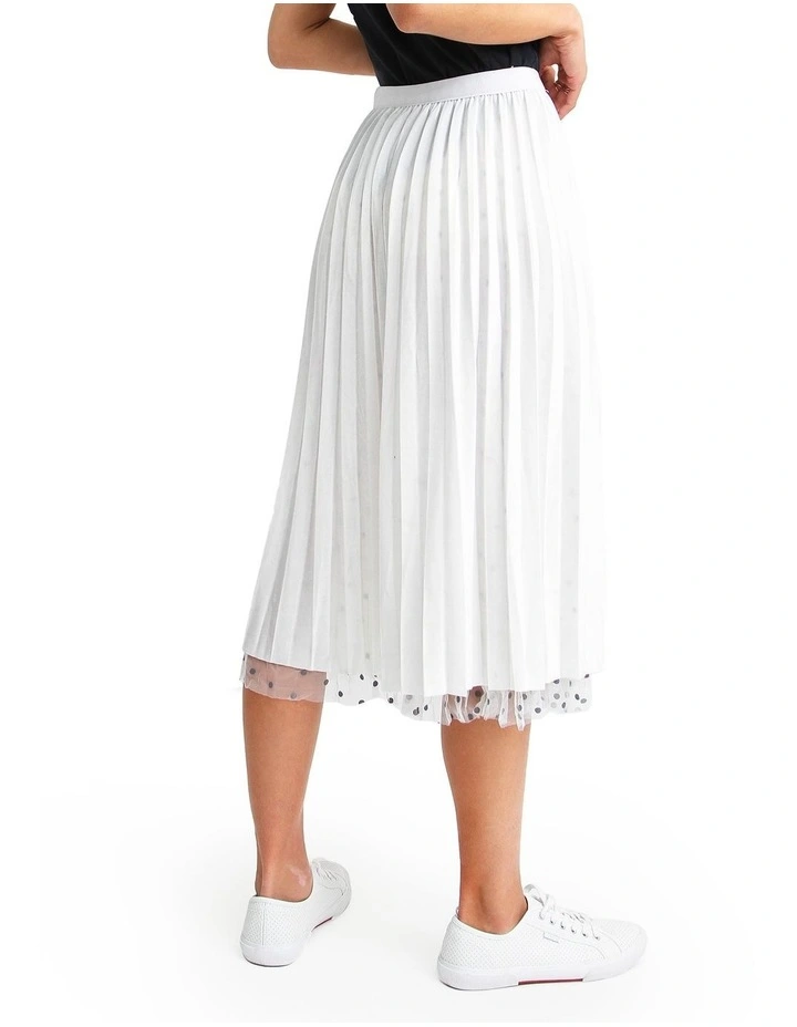 Mixed Feeling Reversible Skirt in White image 7