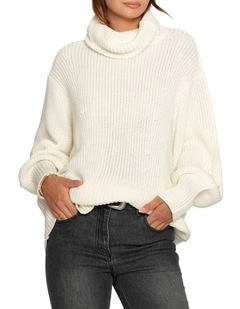 Good Feels Oversized Sweater in Egret