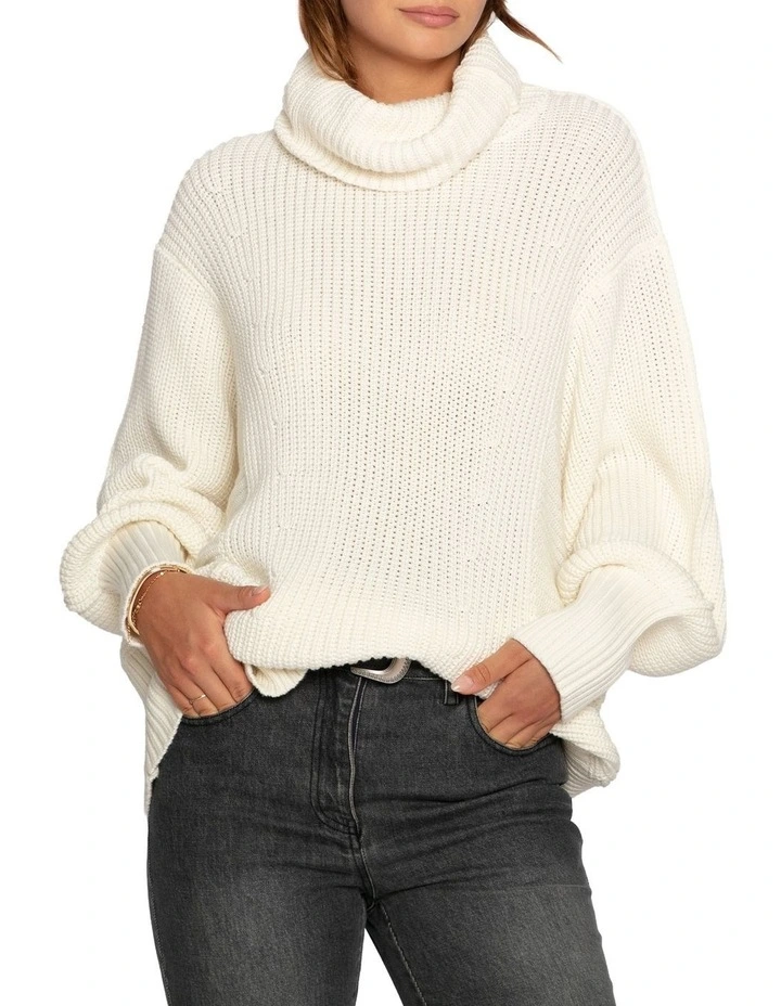 Good Feels Oversized Sweater in Egret image 1