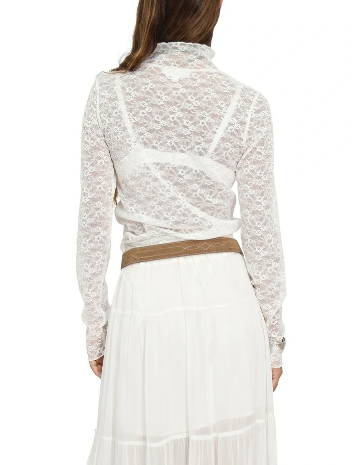 Fairy Girl Lace Top in Cream image 4