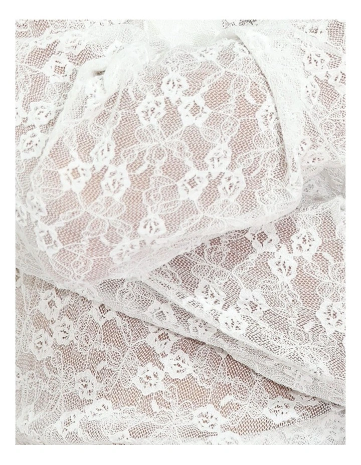 Fairy Girl Lace Top in Cream image 6