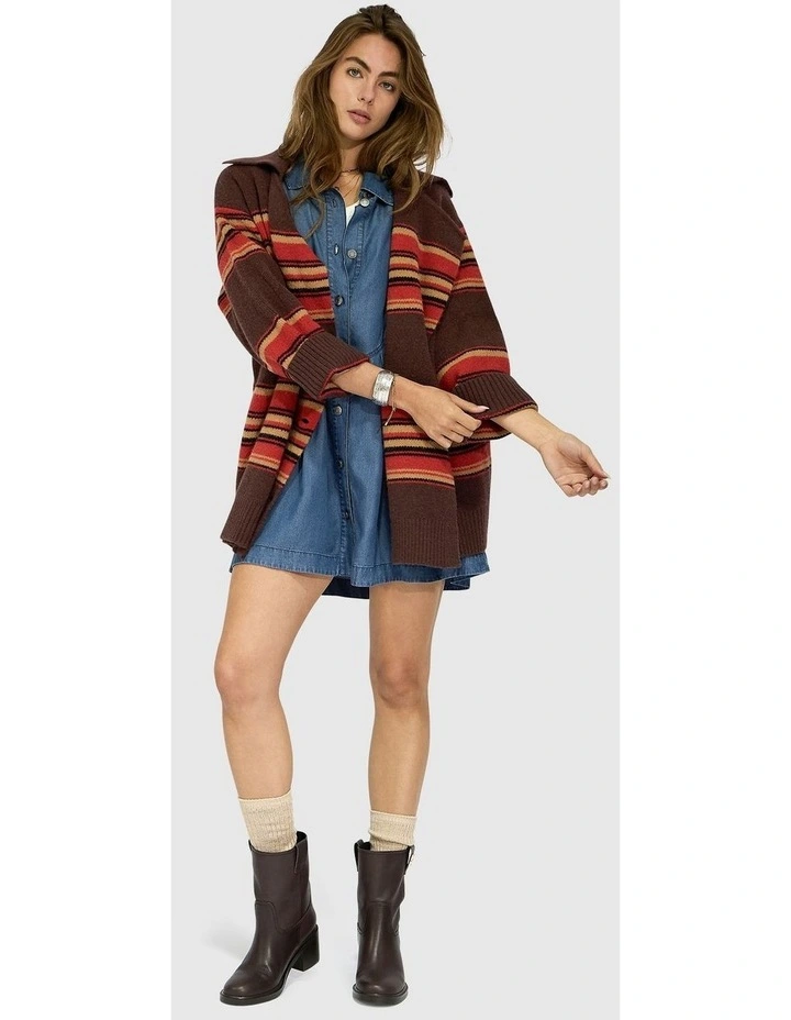 So Many Likes Oversized Knitted Cardi Coat image 3