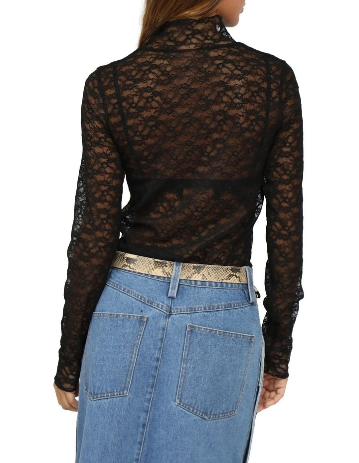 Fairy Girl Lace Top in Black image 4