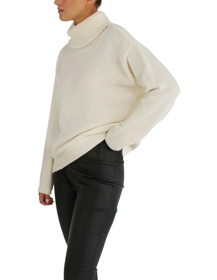 Right Here Waiting Open Back Knit in Cream image 6