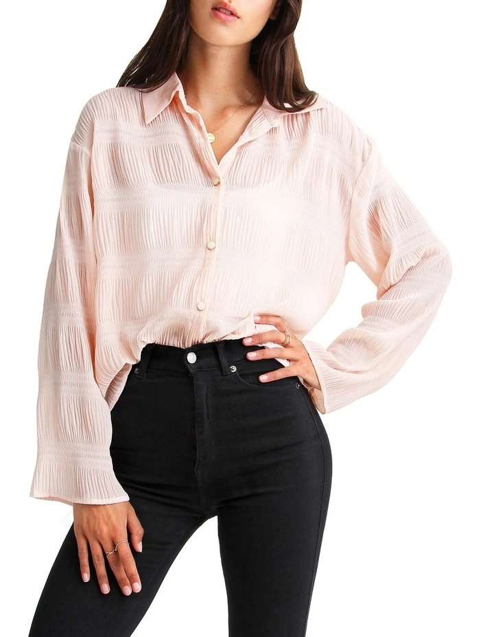 Yoko Shirred Chiffon Blouse image 1