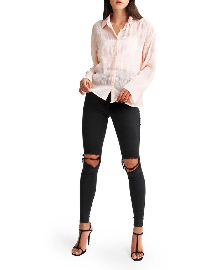 Yoko Shirred Chiffon Blouse image 4
