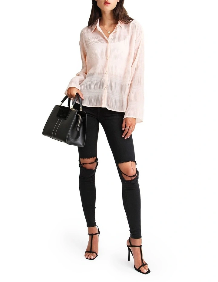 Yoko Shirred Chiffon Blouse image 6