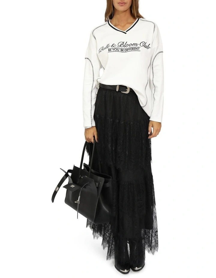 Cool Shot Oversized T-Shirt in White image 5