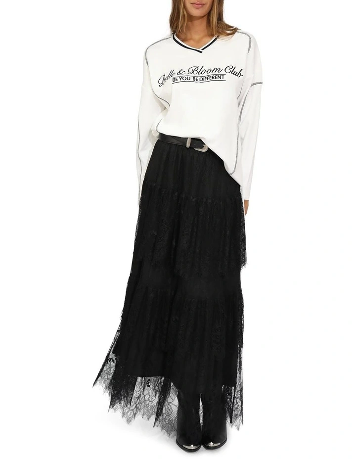 Cool Shot Oversized T-Shirt in White image 7