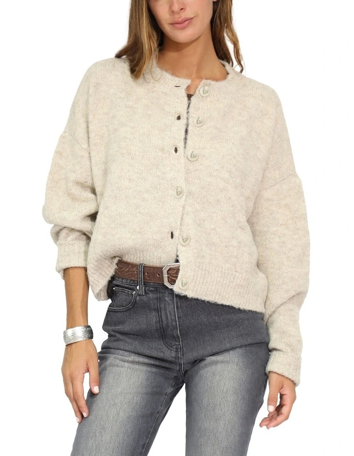 Soft Haven Cardigan in Beige image 1