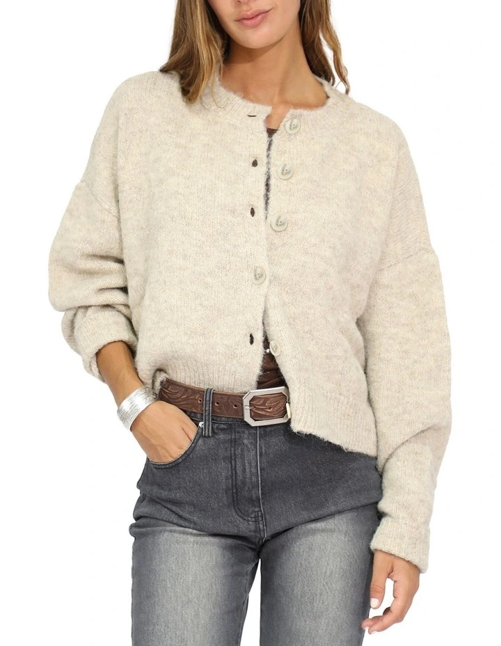 Soft Haven Cardigan in Beige image 2