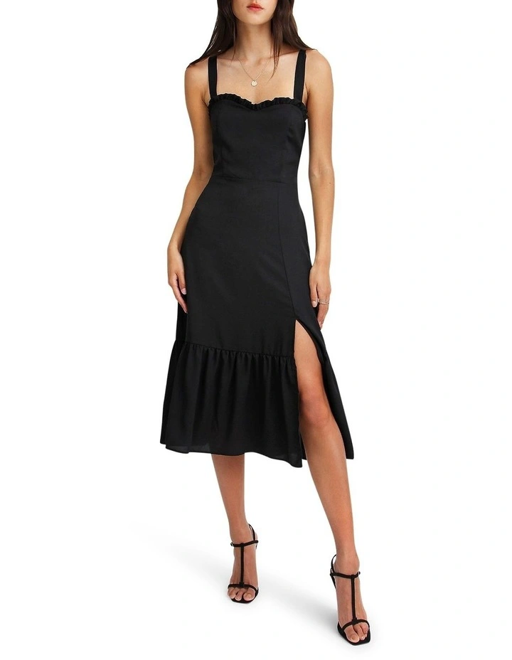 Summer Storm Midi Dress in Black image 1