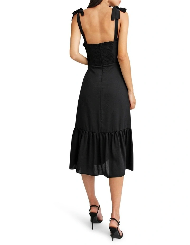 Summer Storm Midi Dress in Black image 3