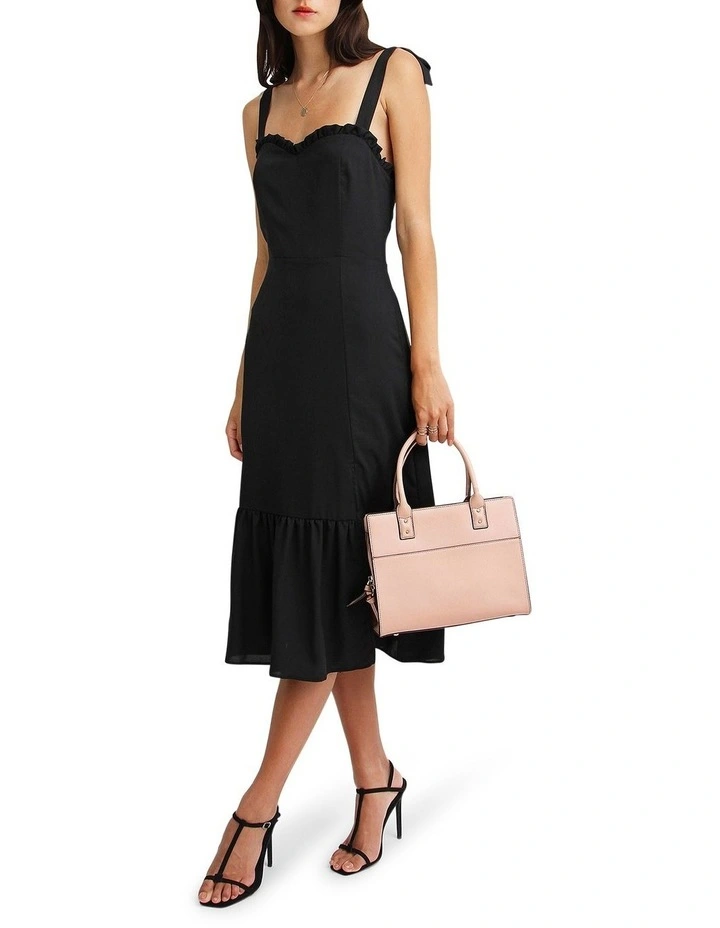 Summer Storm Midi Dress in Black image 6