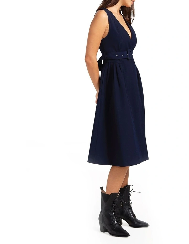 Miss Independence Midi Dress in Navy image 2