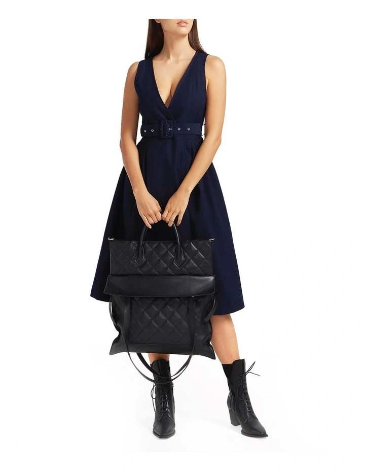 Miss Independence Midi Dress in Navy image 4
