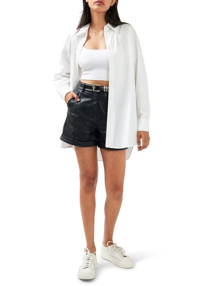 Into You Oversized Shirt in White image 6