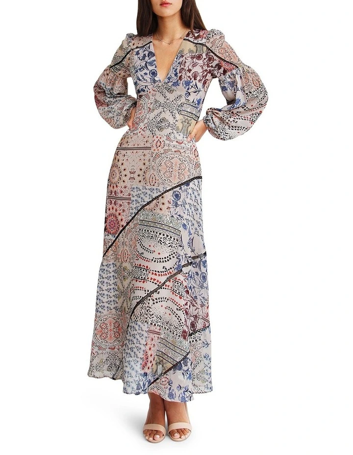 In Your Dreams Maxi Dress in Beige image 1