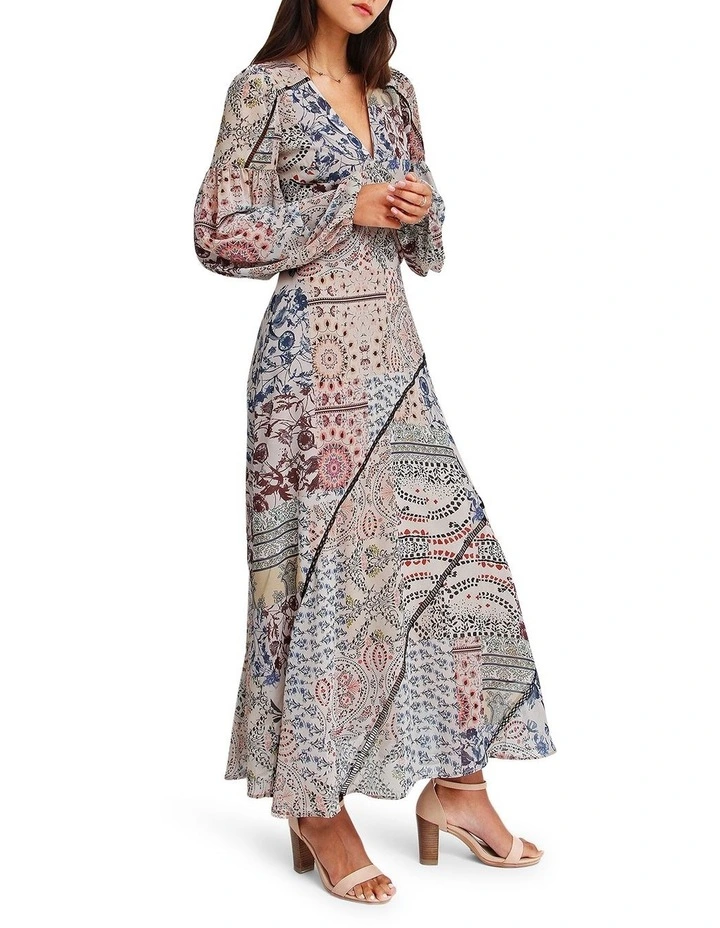 In Your Dreams Maxi Dress in Beige image 5