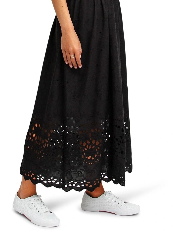 All Eyes On Me Midi Dress in Black image 5