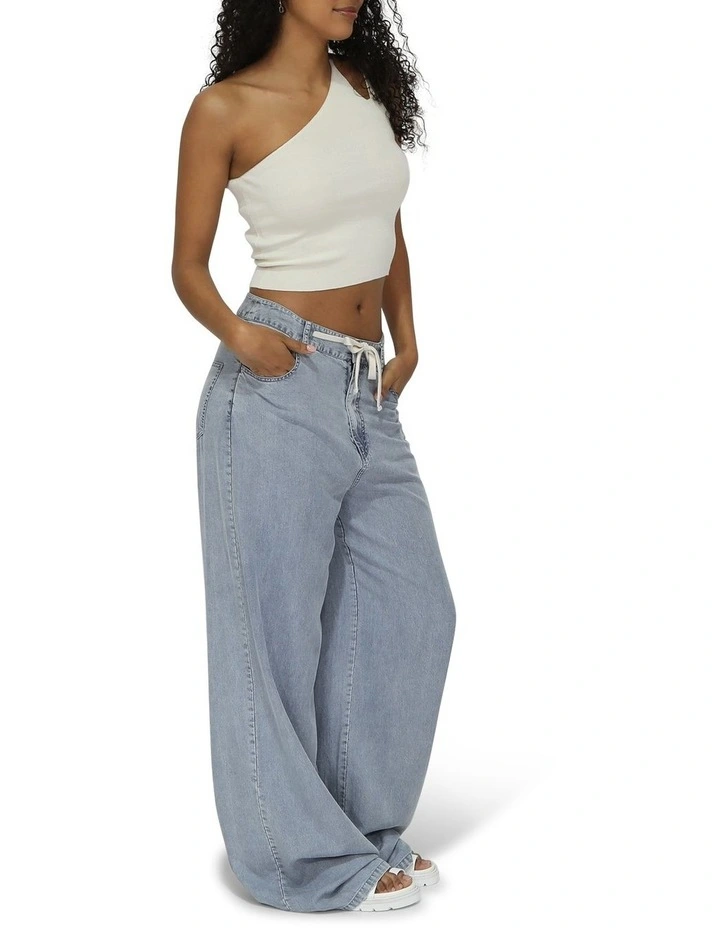 Set On You Wide Leg Pant in Stonewash image 2