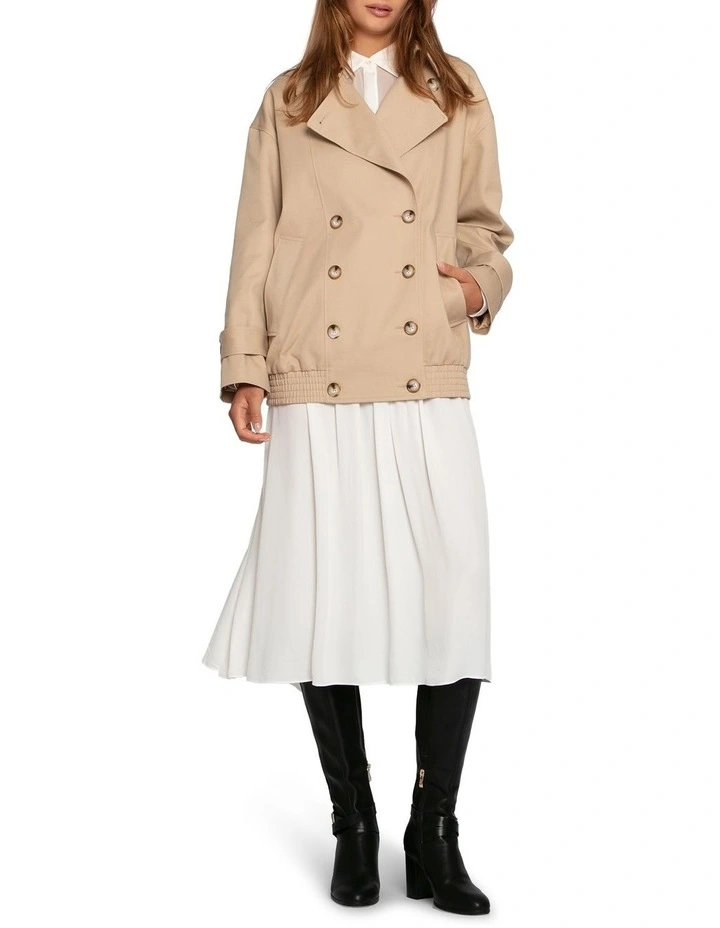 Slow Dance Frill Midi Dress in White image 7