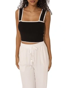 Forevermore Knitted Top in Black