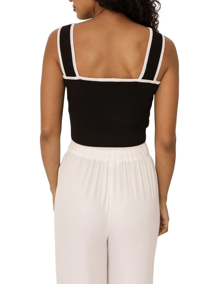 Forevermore Knitted Top in Black image 4