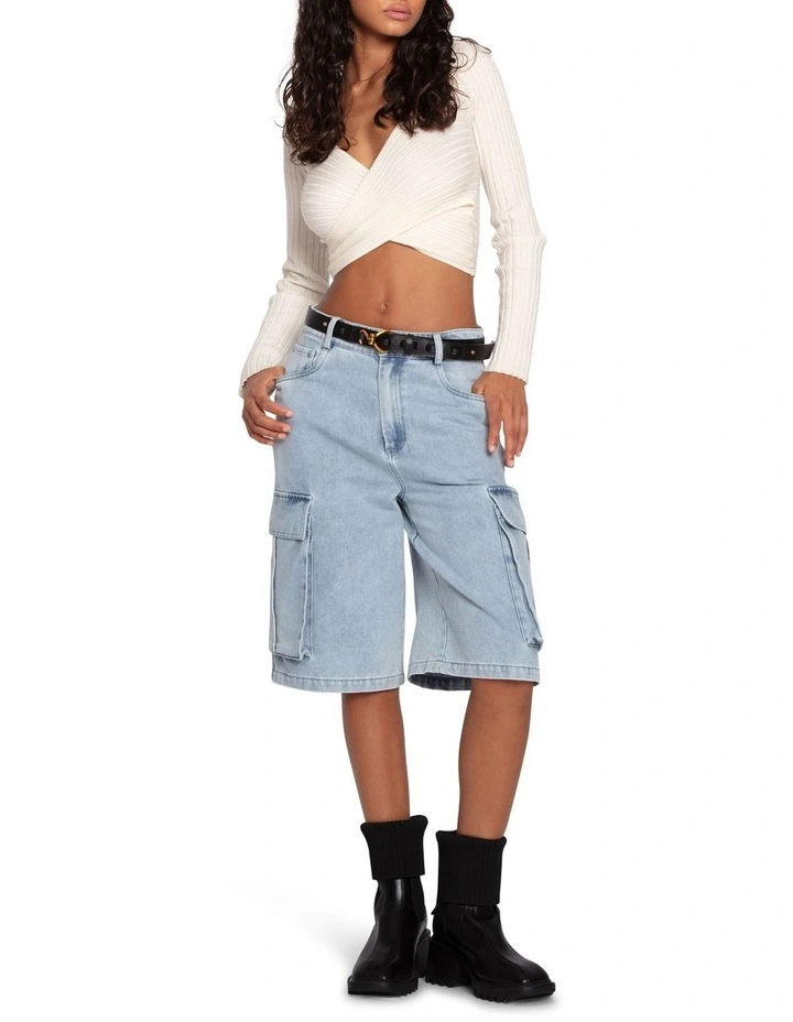Skater Girl Short in Stonewash image 6